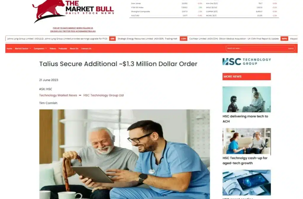 Talius in The Market Bull – Talius Group’s Major Contract with Keyton Continues