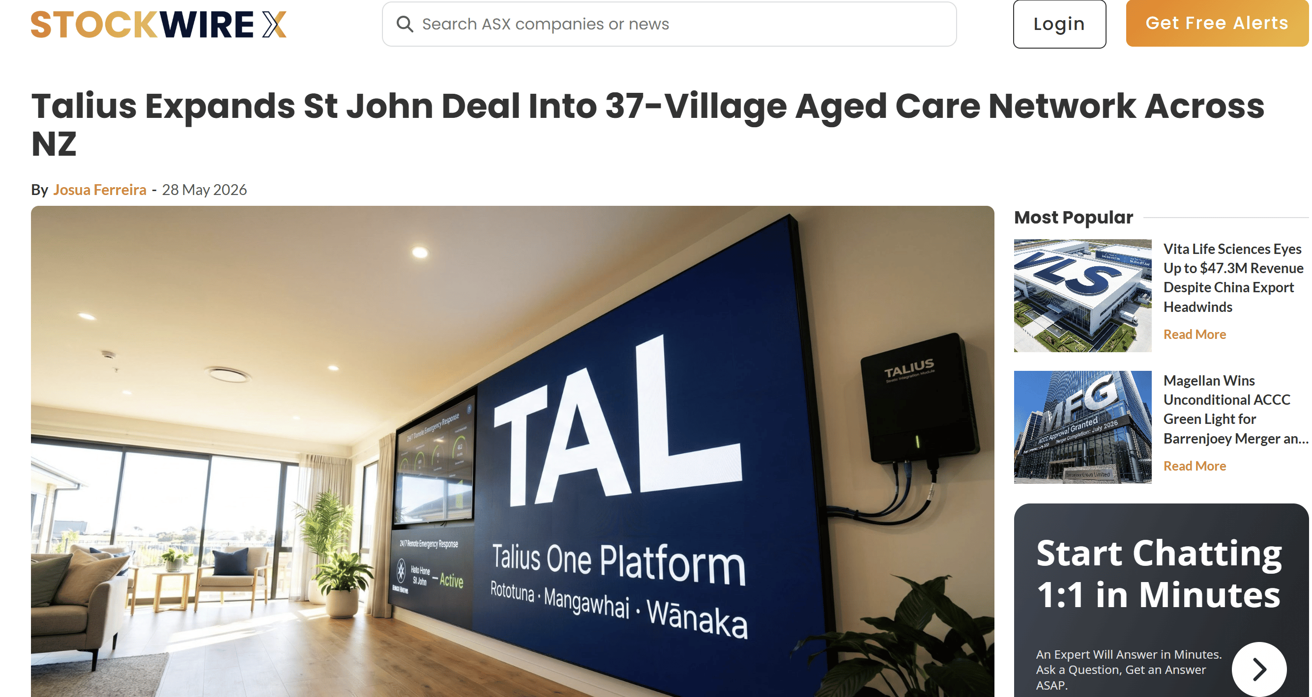 screenshot of stockwirex article screenshot of stockwirex article