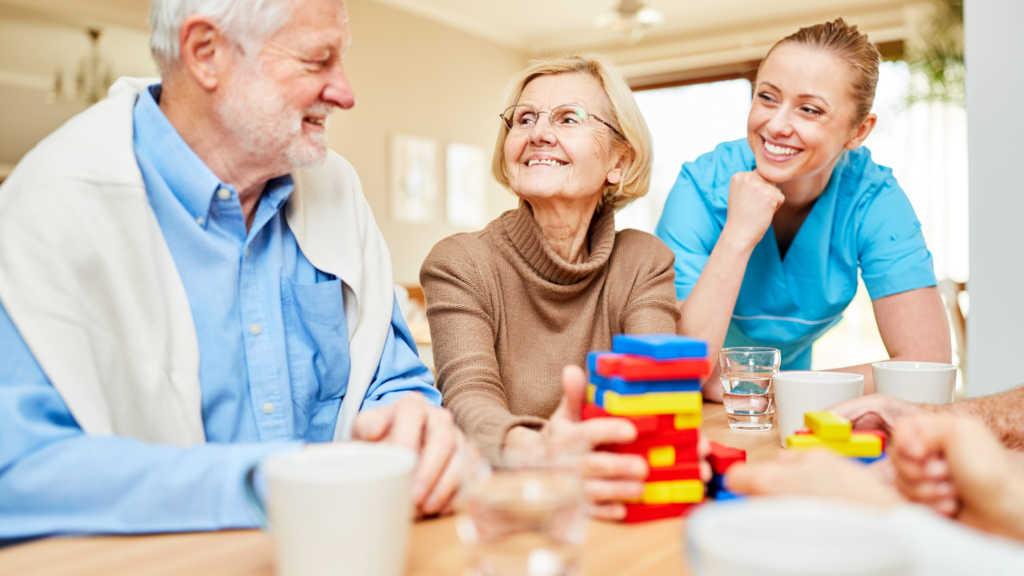 aged care setting elderly and carer
