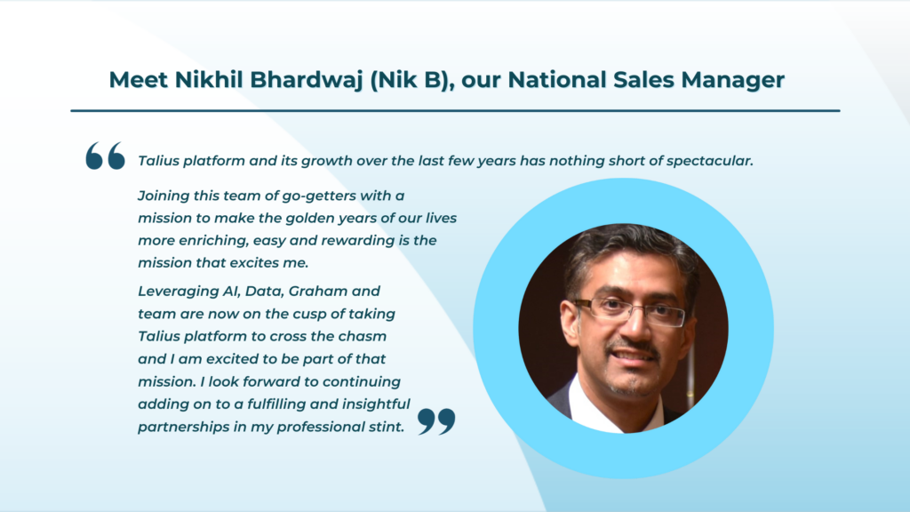 talius welcomes and appoints Nikhil Bhardwaj as national sales manager